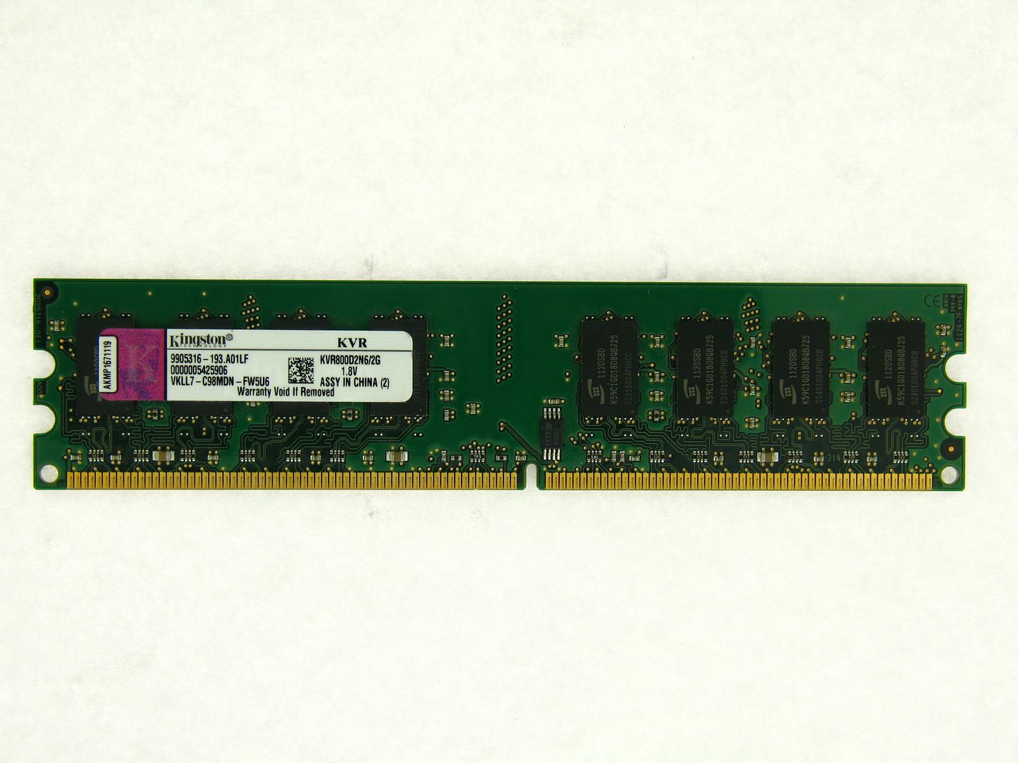 Kingston KVR800D2N6/2G 2GB RAM DDR2 | EBay