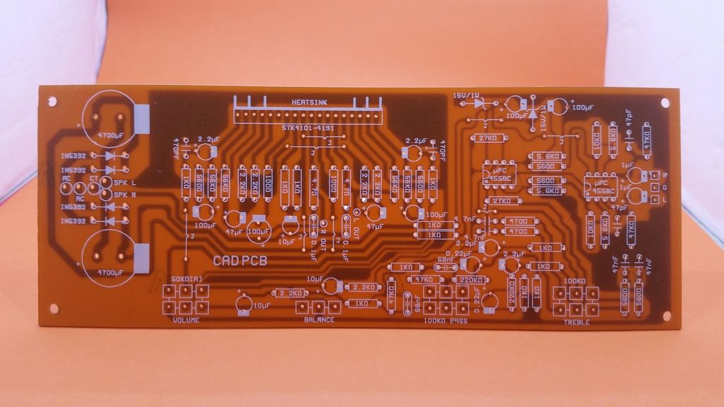 STK 4191 100W Stereo Power Amplifier DIY kit with NE5532 Pre Amp Tone