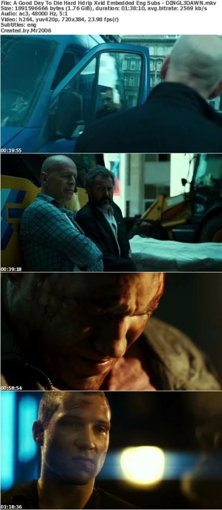 A Good Day To Die Hard (2013) HDRip XviD Embedded Eng Subs - DINGL3DAWN A Good Day To Die Hard (2013) HDRip XviD Embedded Eng Subs - DINGL3DAWN