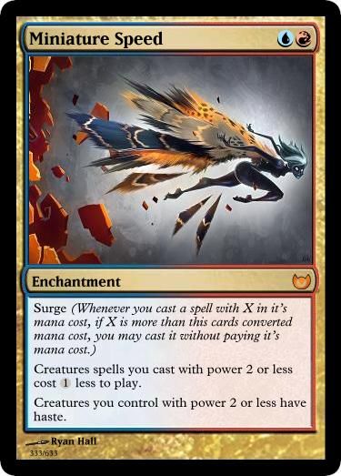 Surge is a little two-for-one treat these izzet tricksters get to play with. Dawntree is themed off of experimental spells, chief among them being X spells.