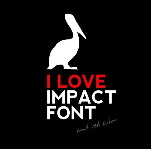 Maciej Krupniewski - I love IMPACT FONT and red color