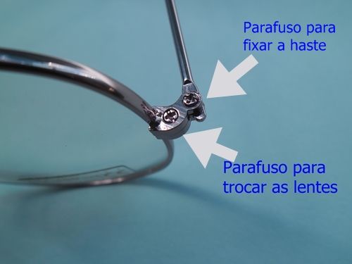 Contém Parafusos para trocar as lentes http://i1320.photobucket.com/albums/u535/MariaJosedaSilvaPereira/SAM_3603_zps0c2324e7.jpg