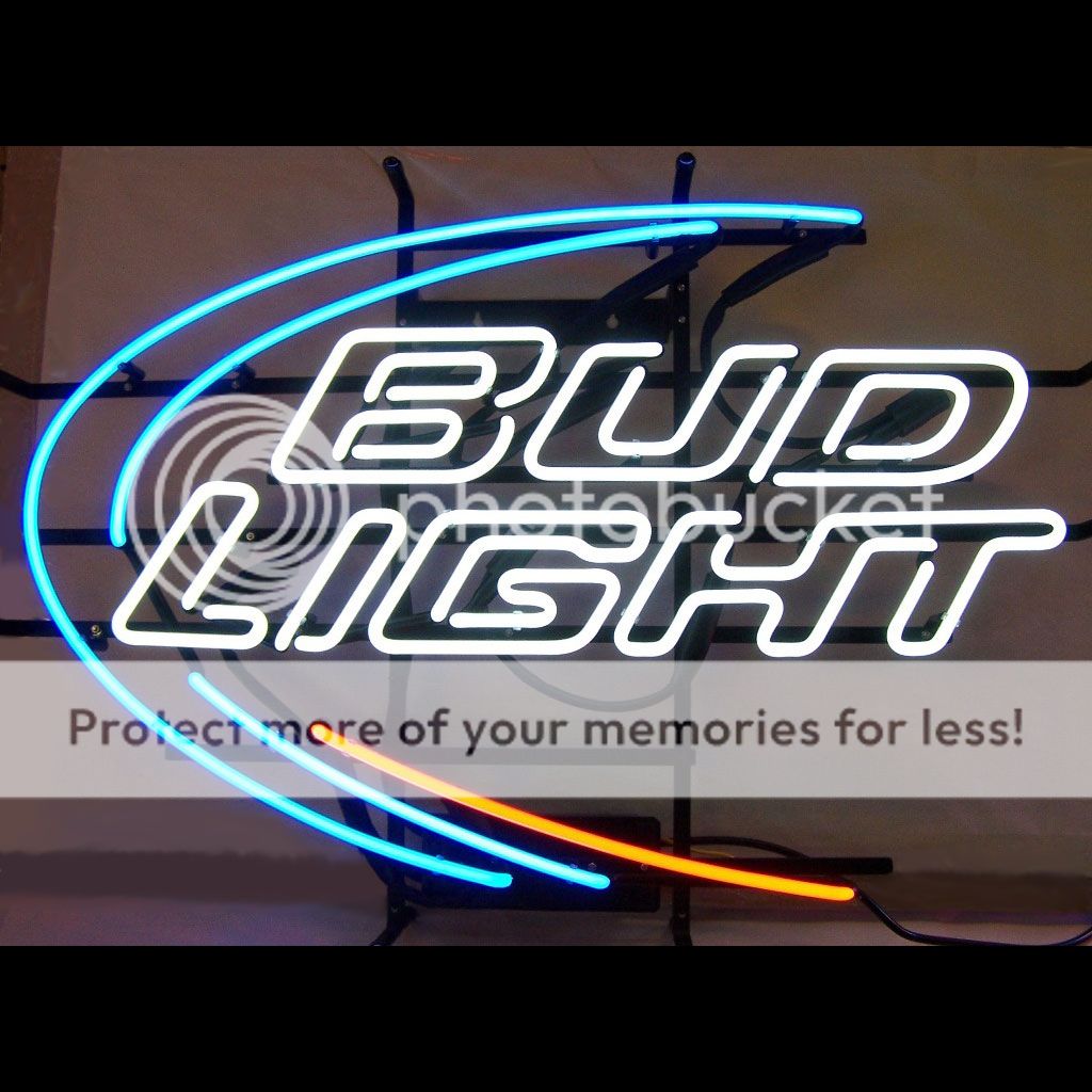 Budweiser Bud Light Beer Neon Sign Light