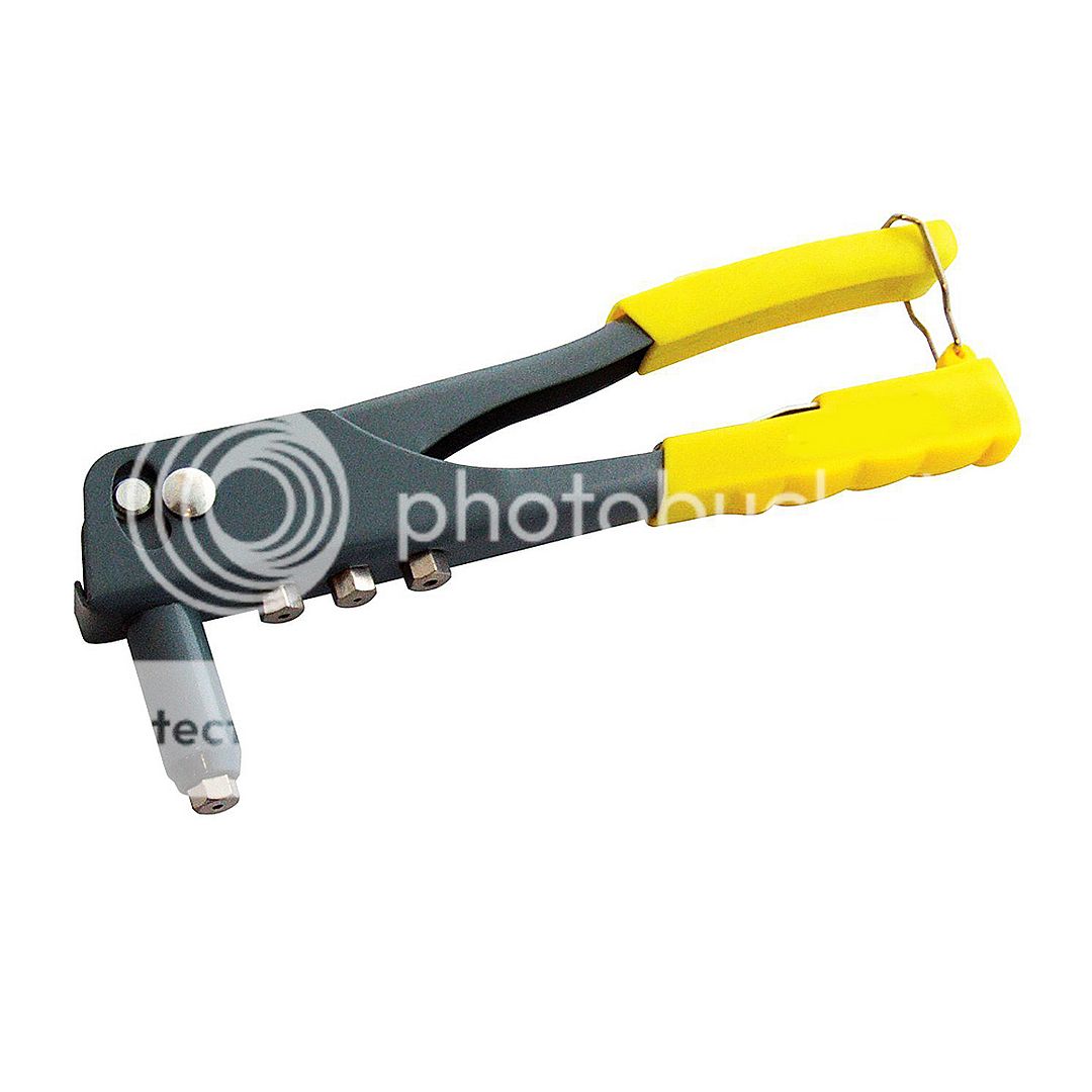 UK HEAVY DUTY 4 HEAD NOZZLE POP RIVET GUN HAND RIVETER TOOL Deals