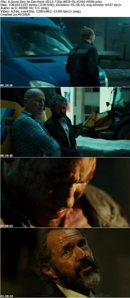 A Good Day To Die Hard (2013) 720p WEB - DL H264 - HDW A Good Day To Die Hard (2013) 720p WEB - DL H264 - HDW