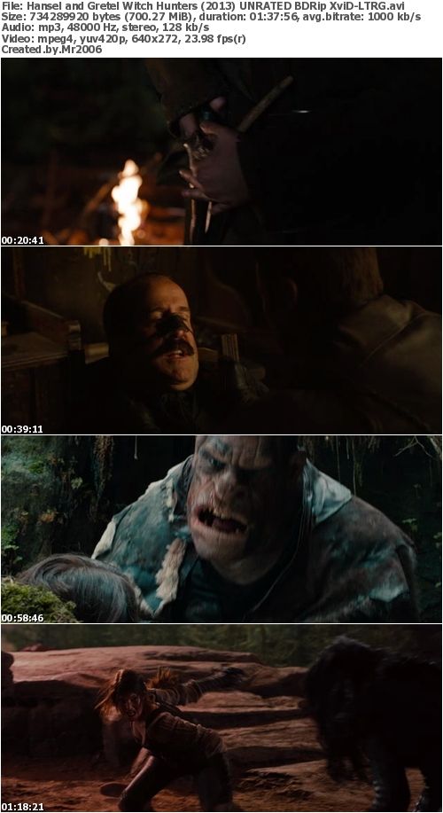 Hansel & Gretel: Witch Hunters (2013) UNRATED BDRip XviD-LTRG Hansel & Gretel: Witch Hunters (2013) UNRATED BDRip XviD-LTRG