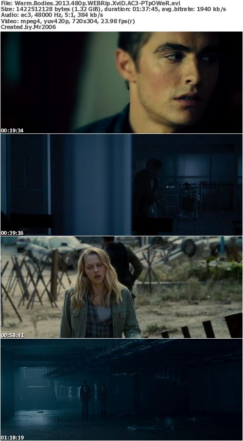 Warm Bodies (2013) 480p WEBRip XviD AC3 - PTpOWeR Warm Bodies (2013) 480p WEBRip XviD AC3 - PTpOWeR