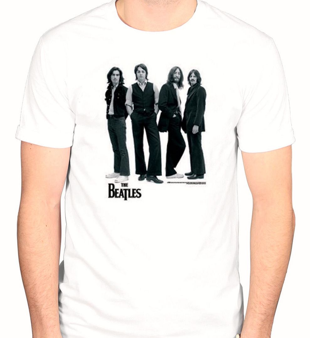The Beatles T-Shirt Official Rubber Soul Sketch 100/% Black Cotton Sizes MD 2XL